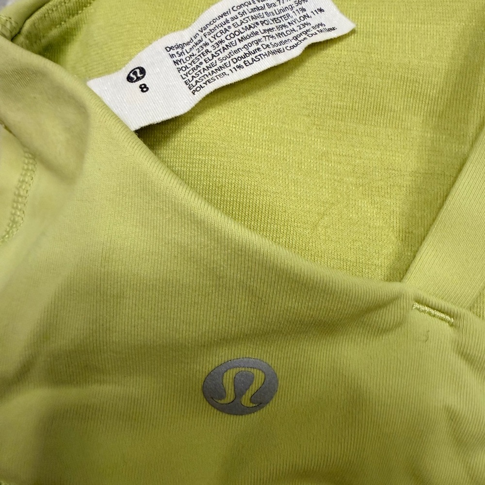 Lululemon Athletica Wasabi Green Sports Bra - Picture 5 of 5